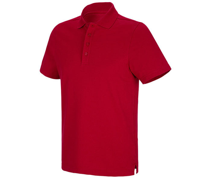 Vue principale, Aperçu des collections e.s., e.s. Fonctionnel poloshirt poly cotton, rouge vif