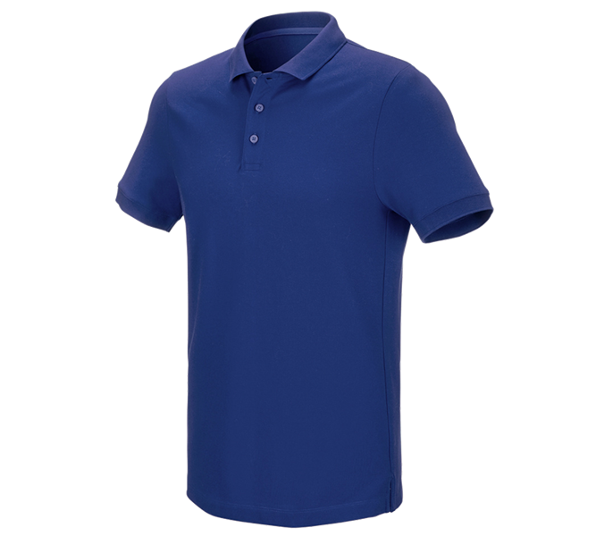 Vue principale, Vêtements, e.s. Pique-Polo cotton stretch, bleu royal