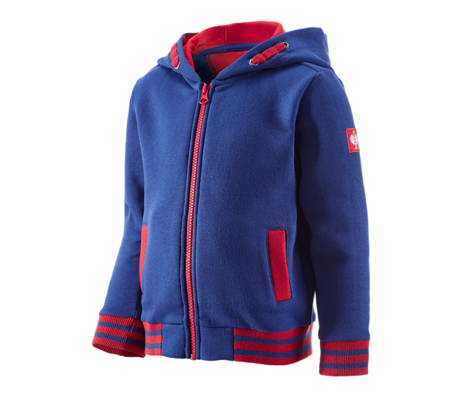 Hauptansicht, Kinder, Hoody-Sweatjacke e.s.motion 2020, Kinder, kornblau/feuerrot