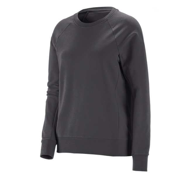 Vue principale, Thèmes, e.s. Sweatshirt cotton stretch, femmes, anthracite
