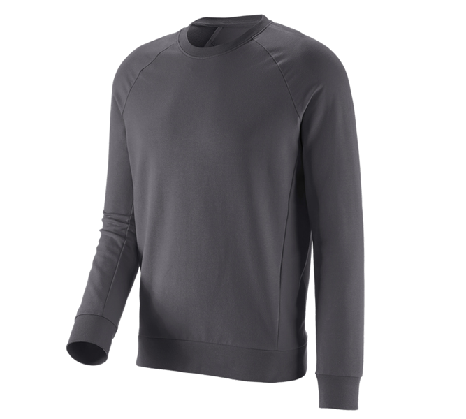 Hoofdaanzicht, Bovenkleding, e.s. Sweatshirt cotton stretch, antraciet
