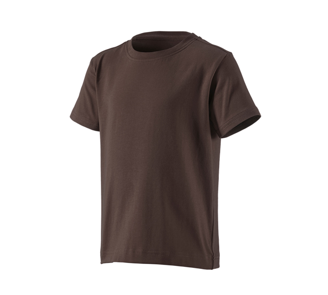 Hoofdaanzicht, Basics, e.s. T-shirt cotton stretch, kinderen, kastanje