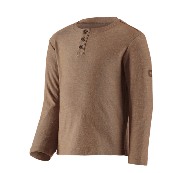 Hauptansicht, e.s.vintage, Longsleeve e.s.vintage, Kinder, sepia melange