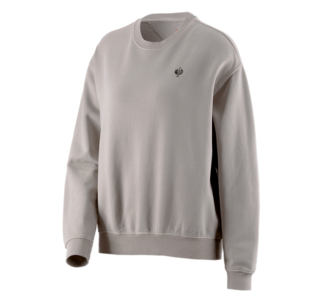 Vue principale, e.s.motion ten, Sweatshirt Oversize e.s.motion ten, femmes, gris opale vintage