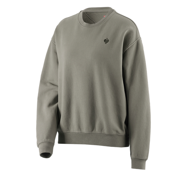 Hauptansicht, Shirts & Co., Oversize Sweatshirt e.s.motion ten, Damen, moorgrün vintage