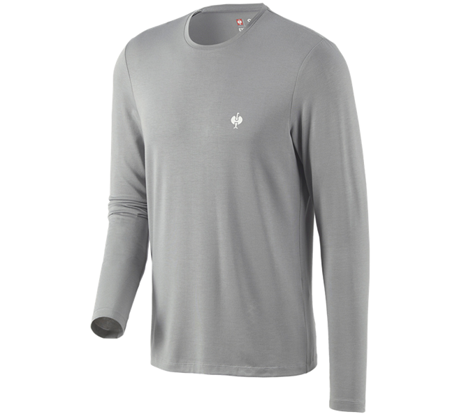 Hauptansicht, e.s.concrete, Modal-Longsleeve e.s.concrete, perlgrau