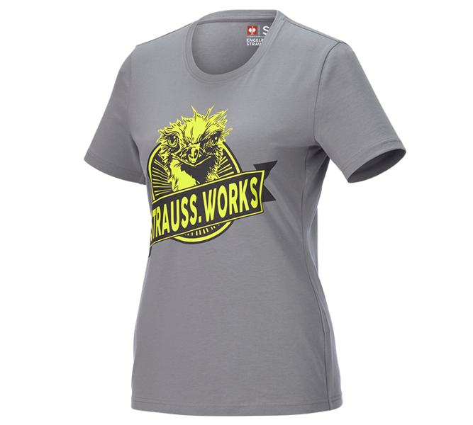 Hauptansicht, Bekleidung, e.s. T-Shirt strauss works, Damen, platin