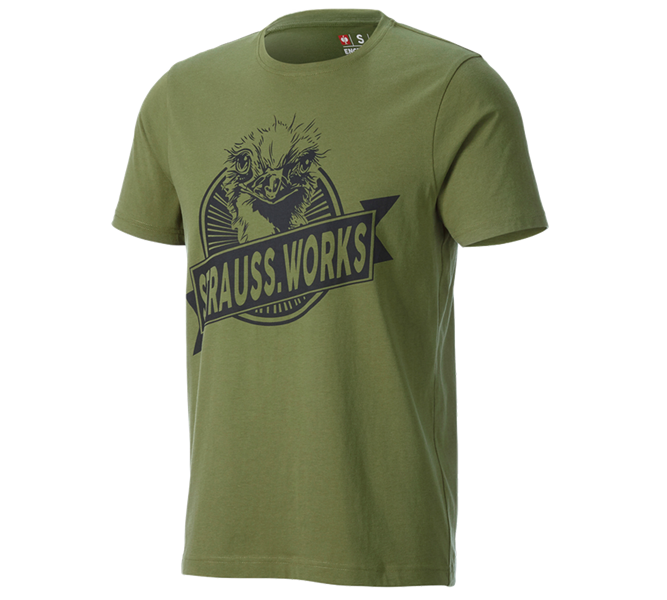 Hoofdaanzicht, T-Shirts, T-shirt e.s.iconic works, berggroen
