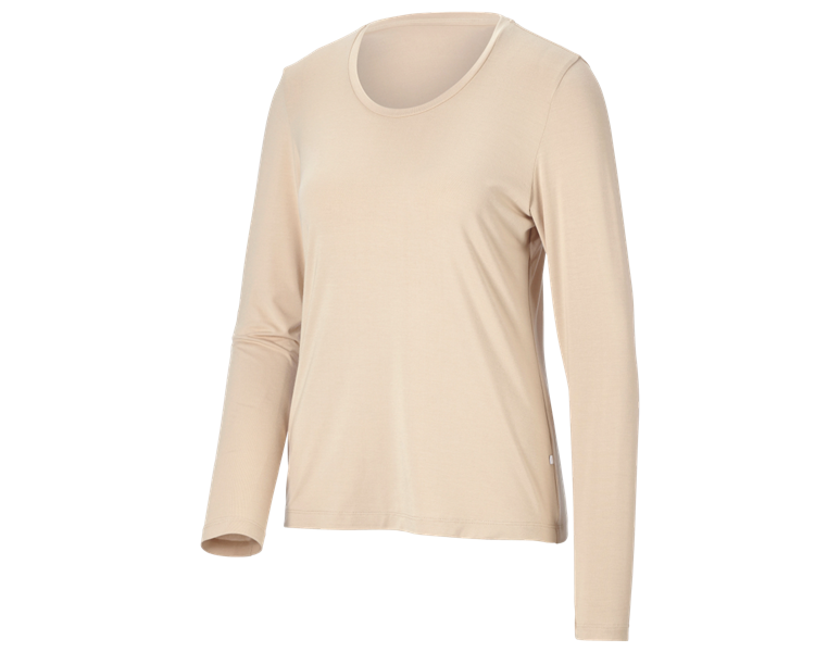 Hauptansicht, Neuheiten, Modal-Longsleeve e.s.avida, Damen, jurabeige