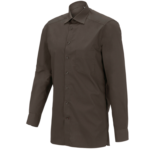 Hoofdaanzicht, Kleding, e.s. Service-overhemd lange mouw, kastanje
