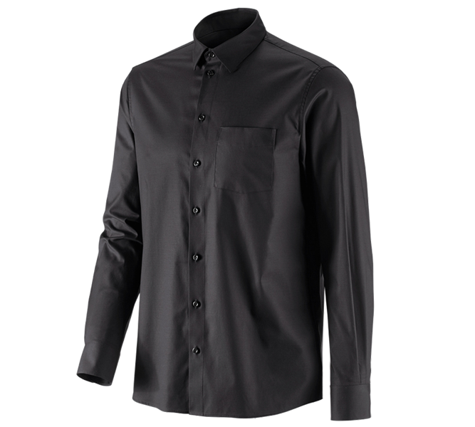 Hoofdaanzicht, Horeca | Koks, e.s. Business overhemd cotton stretch, comfort fit, zwart