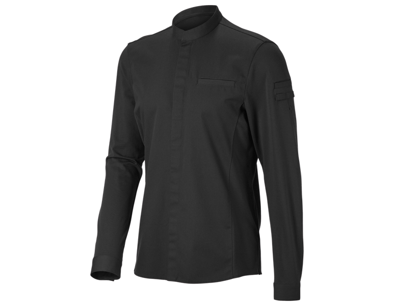 Vue principale, Vêtements, e.s. Chemise de cuisinier hybride, noir