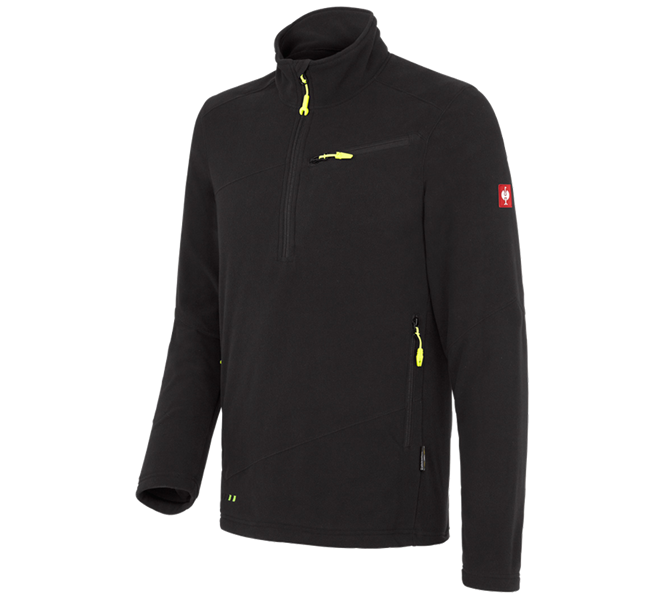 Hoofdaanzicht, e.s.motion 2020, Fleece schipperstrui e.s.motion 2020, zwart