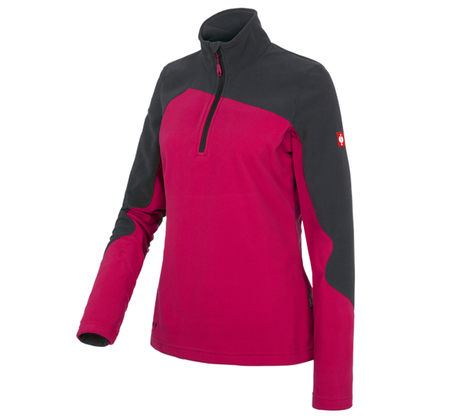 Hauptansicht, e.s.motion 2020, Fleece Troyer e.s.motion 2020, Damen, beere/graphit