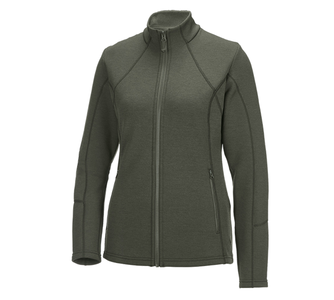Vue principale, Basics, e.s. Veste sweat fonctionnelle melange, femmes, thym mélange