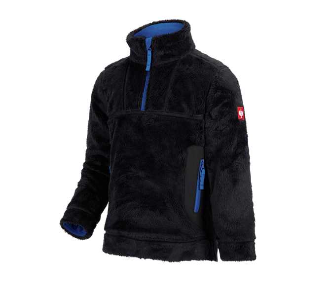 Vue principale, e.s.motion 2020, Pull camionneur Highloft e.s.motion 2020, enfants, graphite/bleu gentiane