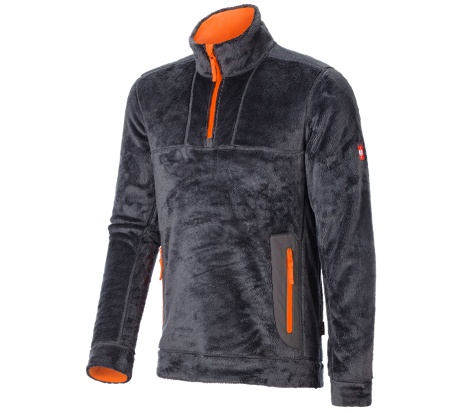 Hoofdaanzicht, Bovenkleding, Schipperstrui Highloft e.s.motion 2020, antraciet/signaaloranje