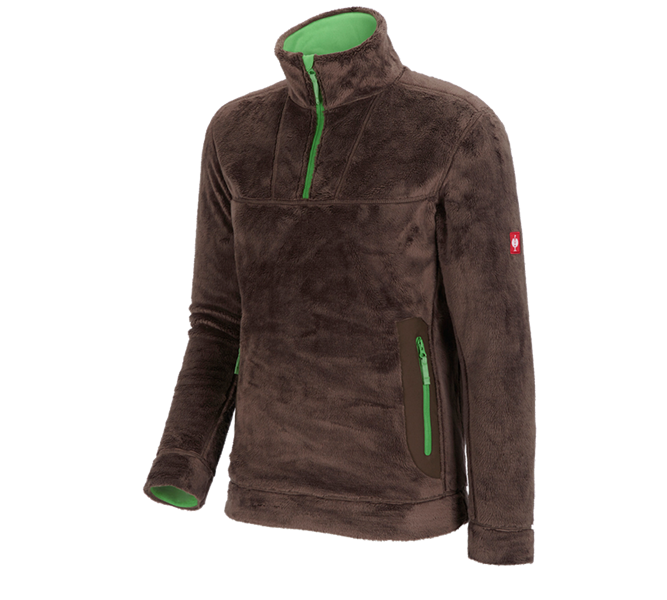 Vue principale, e.s.motion 2020, Pull camionneur Highloft e.s.motion 2020, marron/vert d'eau