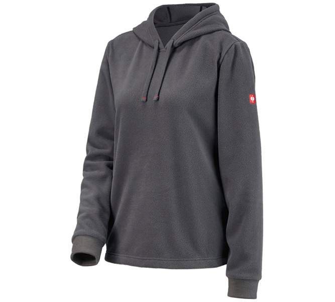 Hoofdaanzicht, Koopjes, e.s. Fleece hoody, dames, antraciet