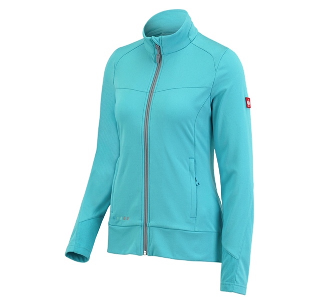 Vue principale, Vestes de travail, FIBERTWIN® Veste clima-pro e.s.motion 2020, femmes, bleu capri/platine