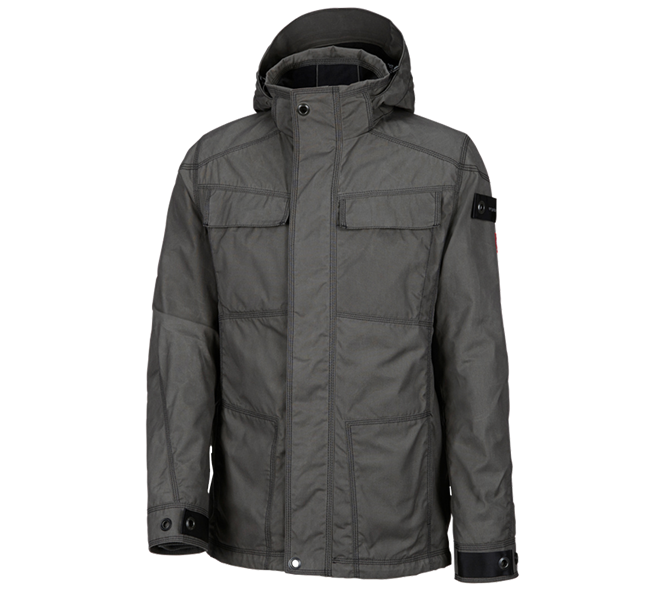 Hauptansicht, Regenjacken, e.s. Funktionsjacke cotton touch, titan