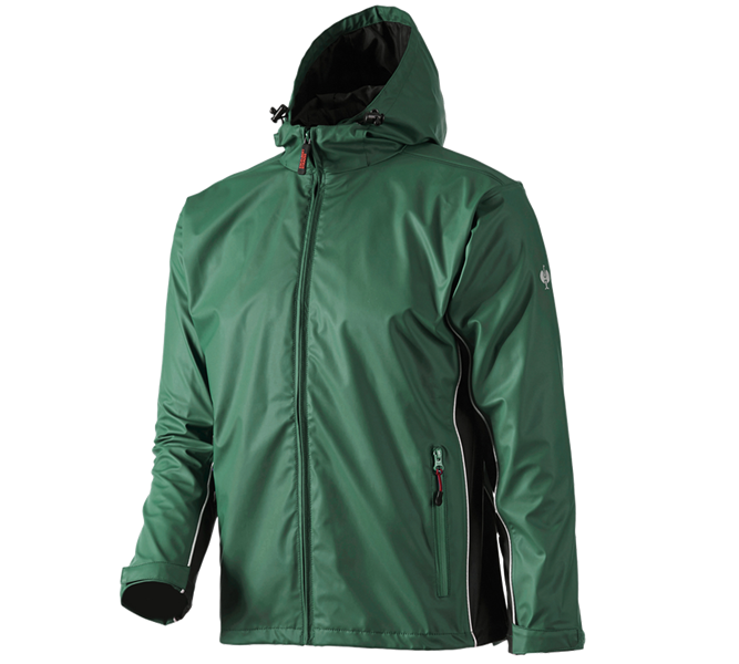 Vue principale, Horti-/ Sylvi-/ Agriculture, Veste de pluie flexactive, vert/noir