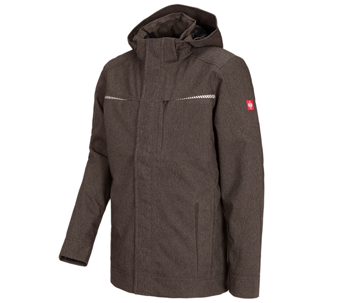 Hoofdaanzicht, Winterjassen, Functioneel jack e.s.motion denim, kastanje