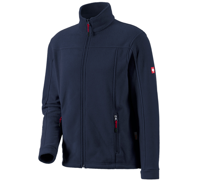 Hoofdaanzicht, Kleding, Fleecejack e.s.classic, donkerblauw