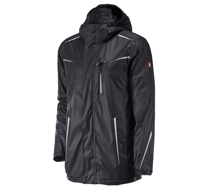 Hauptansicht, e.s.motion 2020, Regenjacke e.s.motion 2020 superflex, schwarz/platin