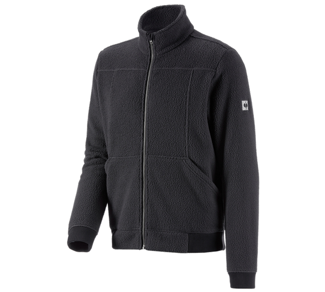 Hauptansicht, Fleecejacken | Strickjacken, Faserpelz Jacke e.s.vintage, schwarz