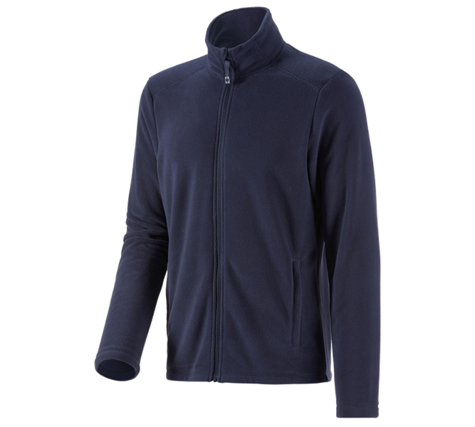 Hauptansicht, Fleecejacken | Strickjacken, e.s. Fleecejacke CI, dunkelblau