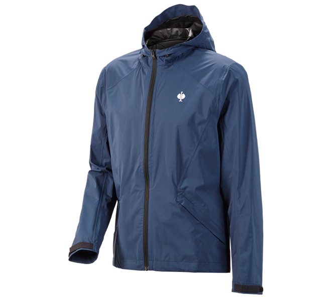 Hoofdaanzicht, e.s.trail, Windbreaker light-pack e.s.trail, diepblauw/wit
