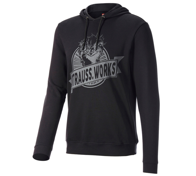 Hoofdaanzicht, e.s.iconic, Hoody-Sweatshirt e.s.iconic works, zwart