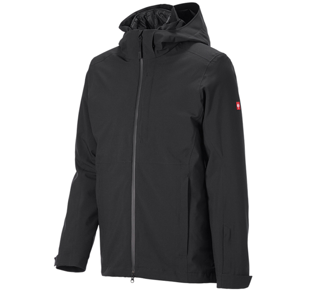 Vue principale, Vestes de travail, Veste de fonction 3 en 1 e.s.trail snow, noir