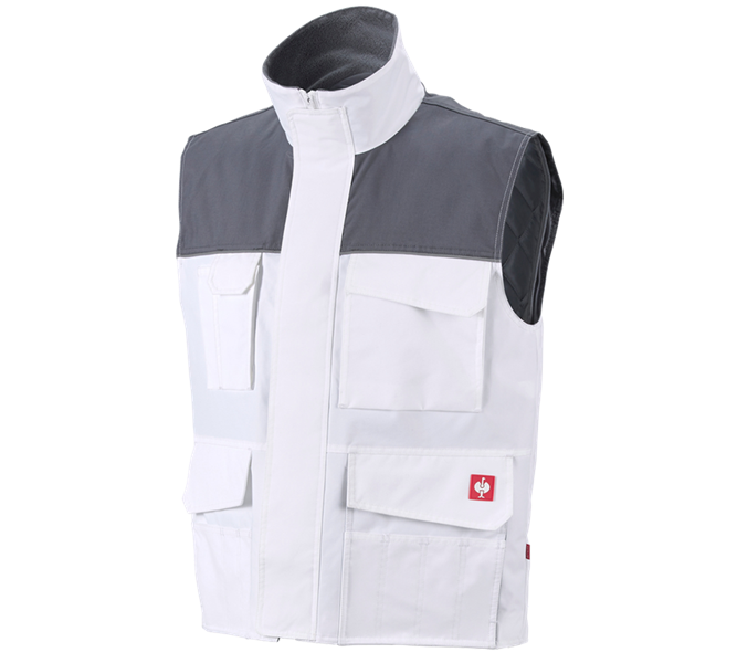 Hoofdaanzicht, Werkvesten, Bodywarmer e.s.image, wit/grijs