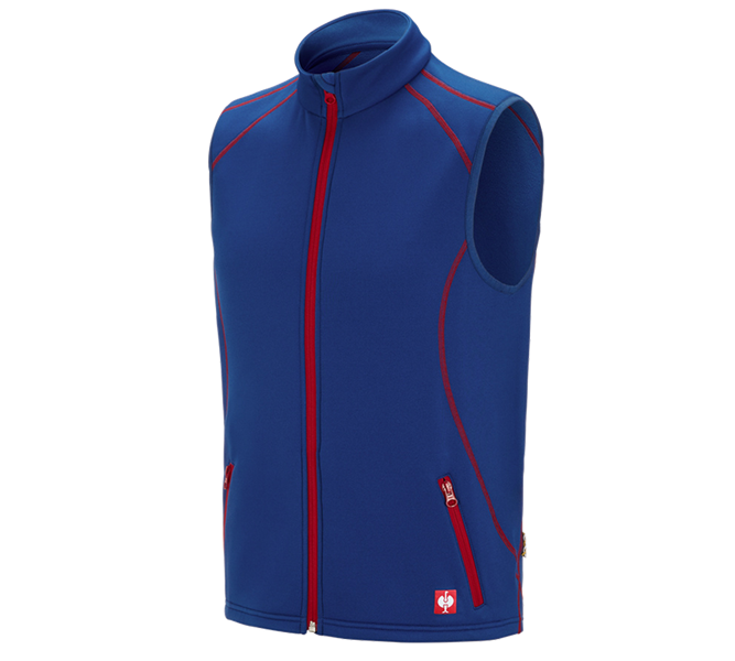 Vue principale, Gilets, Gilet thermo stretch e.s.motion 2020, bleu royal/rouge vif