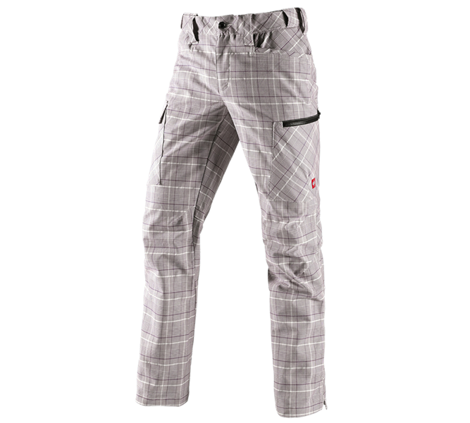 Vue principale, Pantalons de cuisine, e.s. Pantalon de travail pocket, hommes, marron/blanc