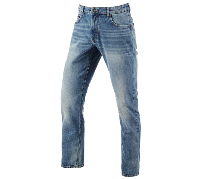 Vue principale, Vêtements, e.s. Jeans stretch à 5 poches, straight, stonewashed