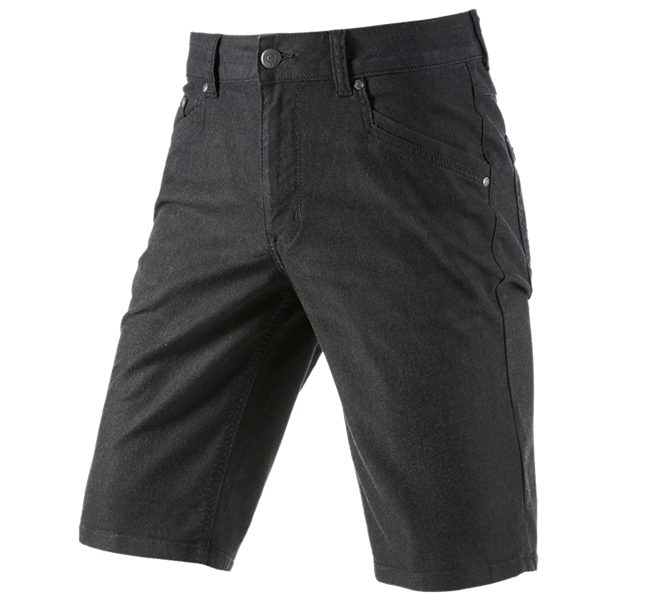 Vue principale, Pantalons de travail, Short à 5 poches e.s.vintage, noir