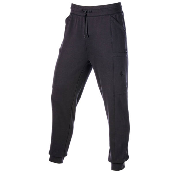 Hoofdaanzicht, Homewear | Pyjamas, Sweat pants light  e.s.trail, zwart