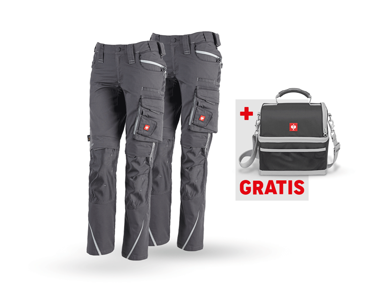 Hoofdaanzicht, Grotere cadeaus, SET: Damesbroek + dameswinterbroek e.s.motion 2020, antraciet/platina