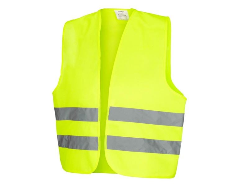 Vue principale, Vêtements haute visibilité, STONEKIT Gilet de signalisation Basic, jaune fluo