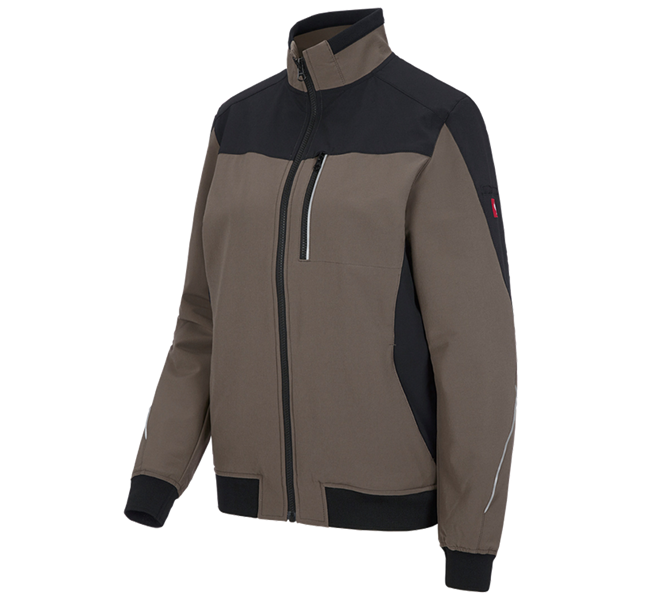 Hoofdaanzicht, Kleding, Functioneel werkjack e.s.dynashield, dames, steen/zwart