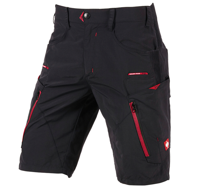 Hoofdaanzicht, Werkbroeken, e.s. Functionele short Superlite, zwart/rood
