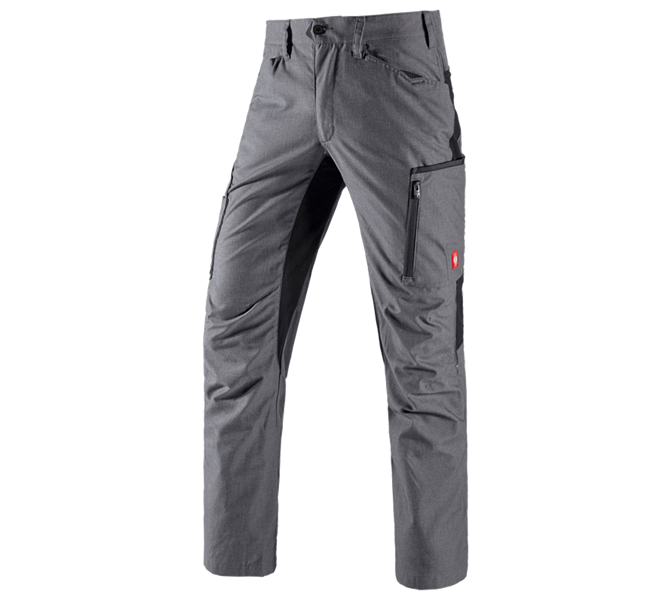 Hoofdaanzicht, e.s.vision, Winterwerkbroek e.s.vision, cement melange/zwart