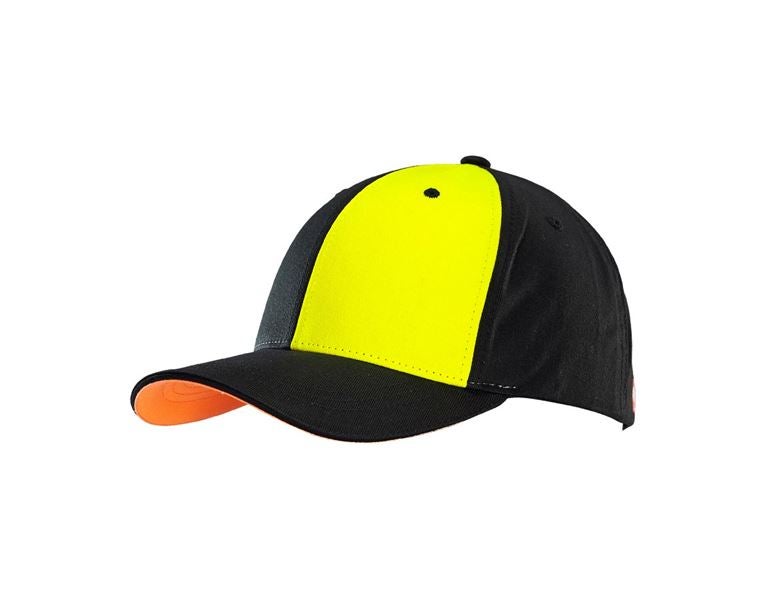 Vue principale, Vêtements, e.s. Casquette motion 2020, noir/jaune fluo/orange fluo