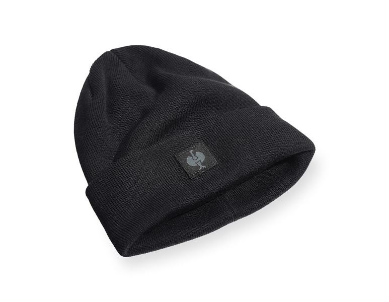 Vue principale, Bonnets | Casquettes, Bonnet tricoté e.s.iconic, noir