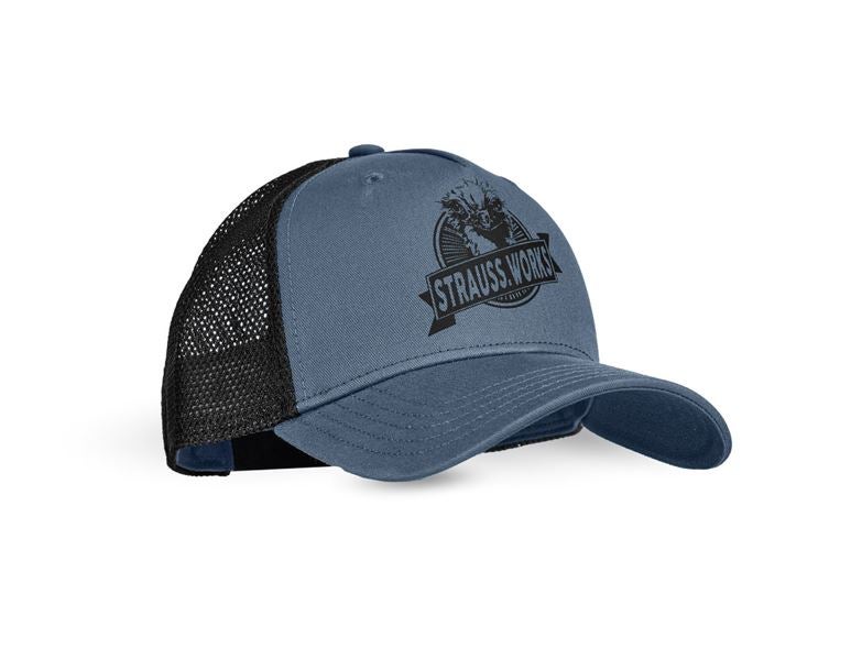 Vue principale, e.s.iconic, Casquette e.s.iconic works, enfants, bleu oxyde