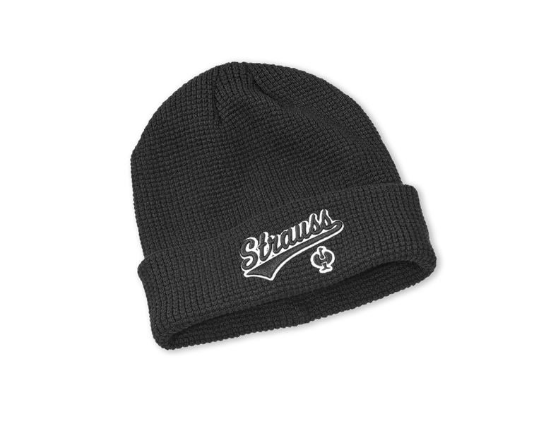 Vue principale, Vêtements, Bonnet tricoté e.s.e:pic, noir