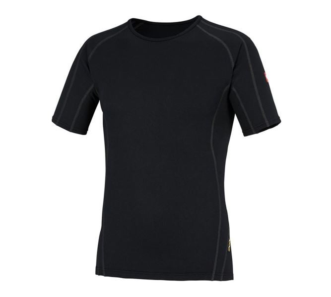 Hoofdaanzicht, Ondershirts | Thermoshirts, e.s. Functionele-T-Shirt clima-pro - warm, heren, zwart